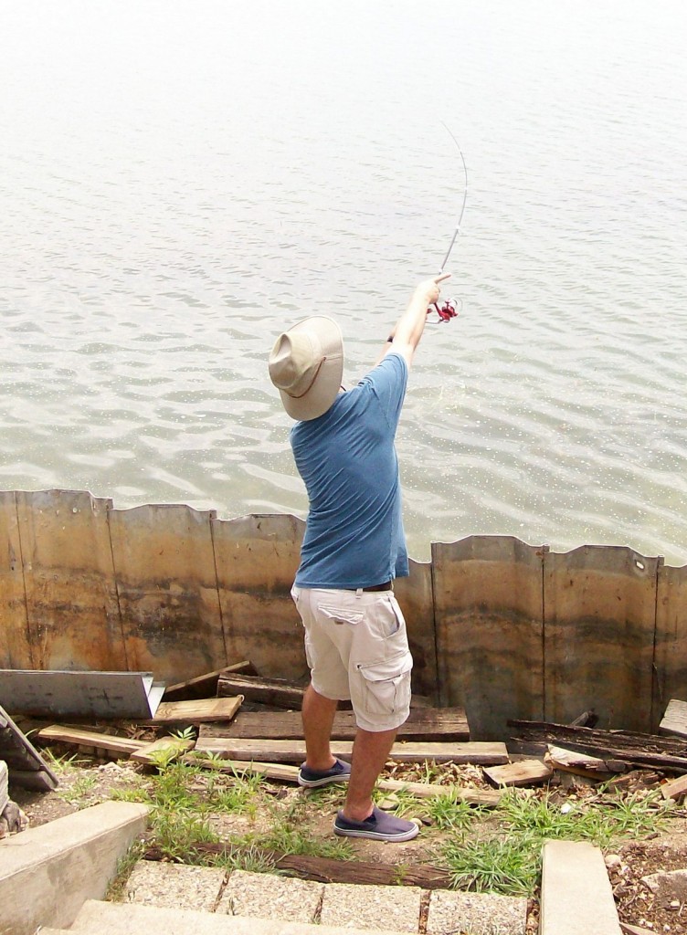 Fishing on Pleasant Lake